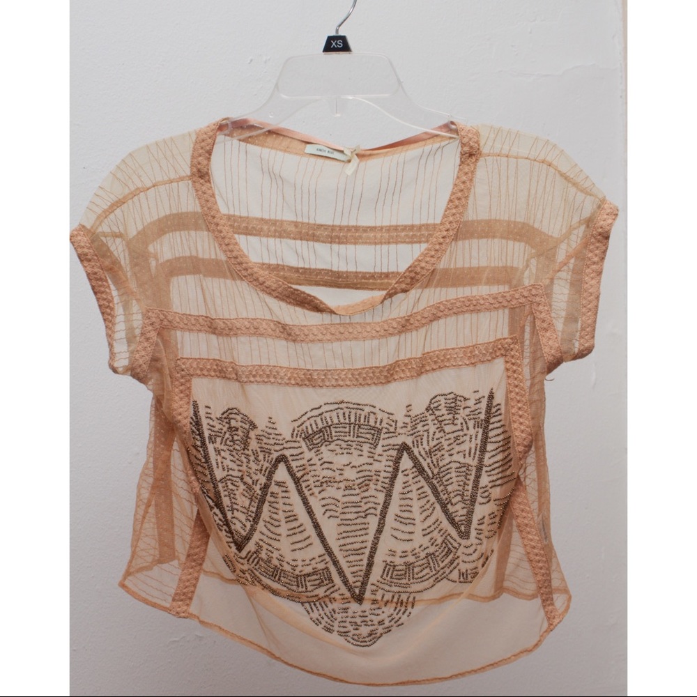 Mesh beaded crop
